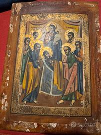 Icona antica su legno