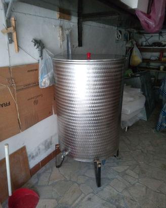 Cisterna acciaio per alimenti 400lt