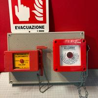 Quadro pulsanti, emergenza antincendio