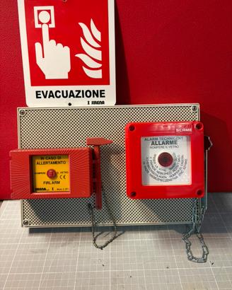 Quadro pulsanti, emergenza antincendio