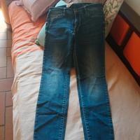 pantalone armani leggermente zampa elefante celest