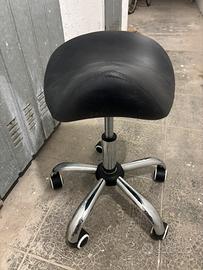 Sgabello sella ergonomico nero