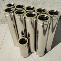 Tubi canne fumarie acciaio inox coibentati