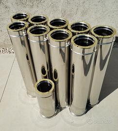 Tubi canne fumarie acciaio inox coibentati