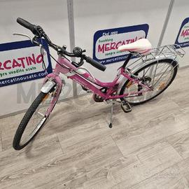BICICLETTA TECNOBIKE ROSA PERLATO