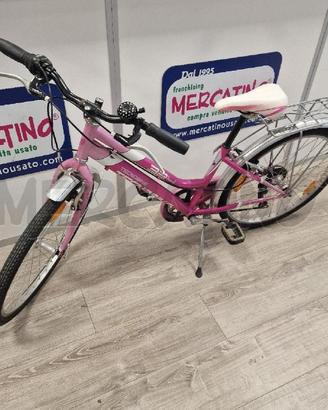 BICICLETTA TECNOBIKE ROSA PERLATO