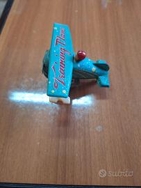 Aereo in latta con molla ricaricabile