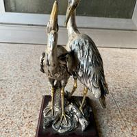 Scultura airone argento 925
