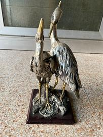 Scultura airone argento 925