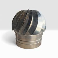 Comignolo girevole eolico in acciaio inox,