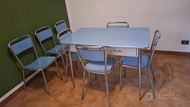 Tavolo e sedie formica anni 60
