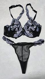 Completo intimo donna nero tg. 2
