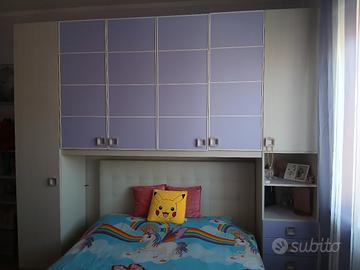 camera da letto,  lilla- beige 