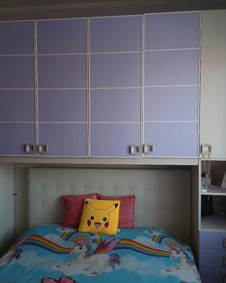 camera da letto,  lilla- beige 