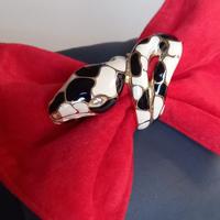 anello serpente bicolore in argento 925 dorato 18k