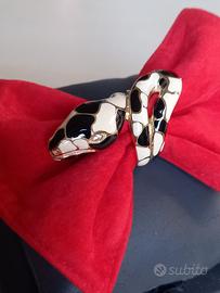 anello serpente bicolore in argento 925 dorato 18k