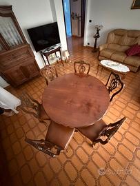 Tavolo e 6 sedie legno