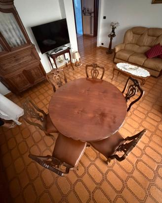 Tavolo e 6 sedie legno