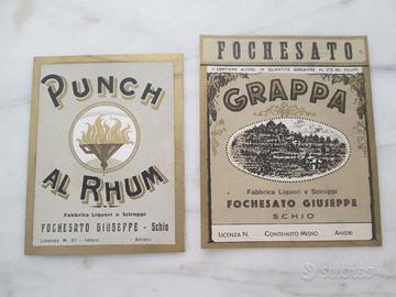Vecchie etichette per bottiglie