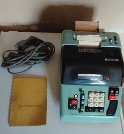 Calcolatrice Vintage Olivetti Multisumma22+Manuale
