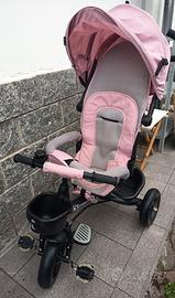 Triciclo KINDERKRAFT x bambini con maniglione