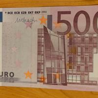 banconata da 500 euro serie N - Mario Draghi