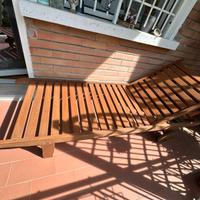 Sdraio da giardino in legno