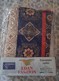 set copriletto + 2 federe + copri cuscino 