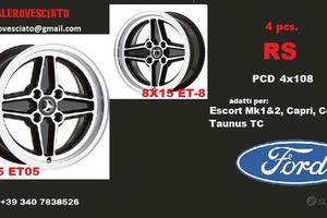 Cerchi in lega rs 7x15 8x15 4x108 ford