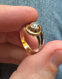 Anello oro e diamante