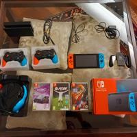 nintendo switch con accessori