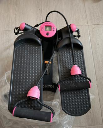 Stepper Domyos MS500 c/ elastici - nero/rosa