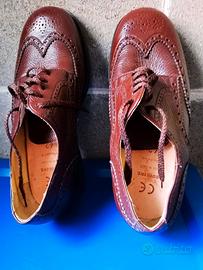 Scarpe da uomo marroni in pelle