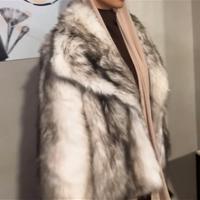 pelliccia sintetica  beige/marrone  taglia L/XL