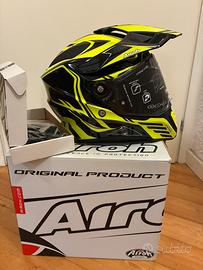 Airoh Commander tg L carbon-yellow