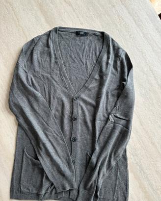 Cardigan uomo grigio S