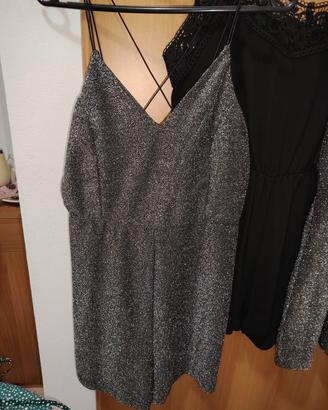 Tutine color argento glitter mai indossate 
