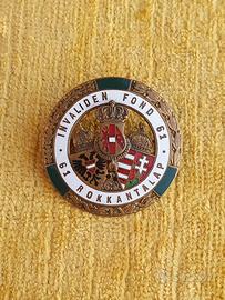 Kappenabzeichen Ww1 Kuk Ir61 no scavo 1gm Wk1