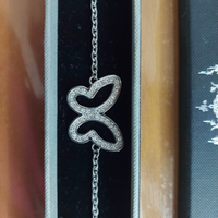 Bracciale acciaio con farfalla Sagapò