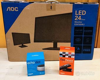 Kit Media Center: Monitor AOC E2475SVJ, Fire Stick