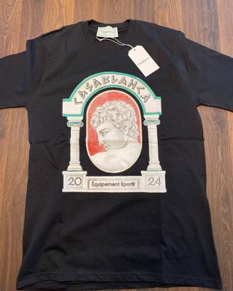T-shirt casablanca nera L NUOVA