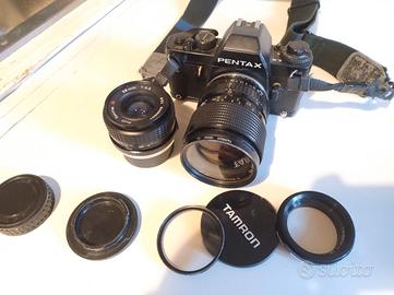 Pentax LX   con 3 Obbiettivi + flash