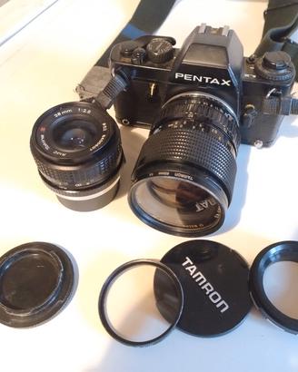 Pentax LX   con 3 Obbiettivi + flash