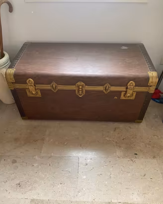 Baule vintage da viaggio / cassapanca d'epoca