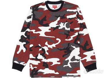 Supreme Pocket Tee Red Camo (size: M)
