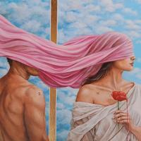 Quadro con ritratti, arte figurativa contemporanea