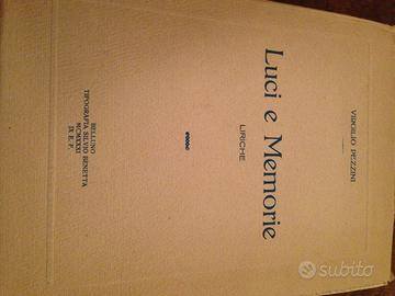 Luci e memorie liriche Virgilio Pezzini