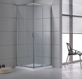 Box Doccia Quadrato Cristallo Temperato 6mm