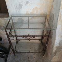 Mobiletto tv in ferro battuto