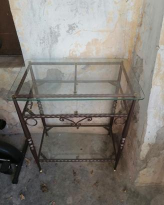 Mobiletto tv in ferro battuto